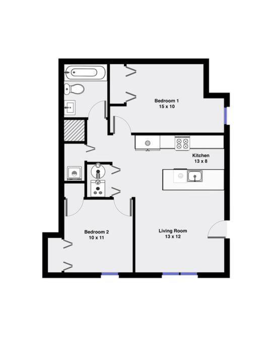 Suite 1 On Southport 4 Queen Beds Чикаго Екстер'єр фото